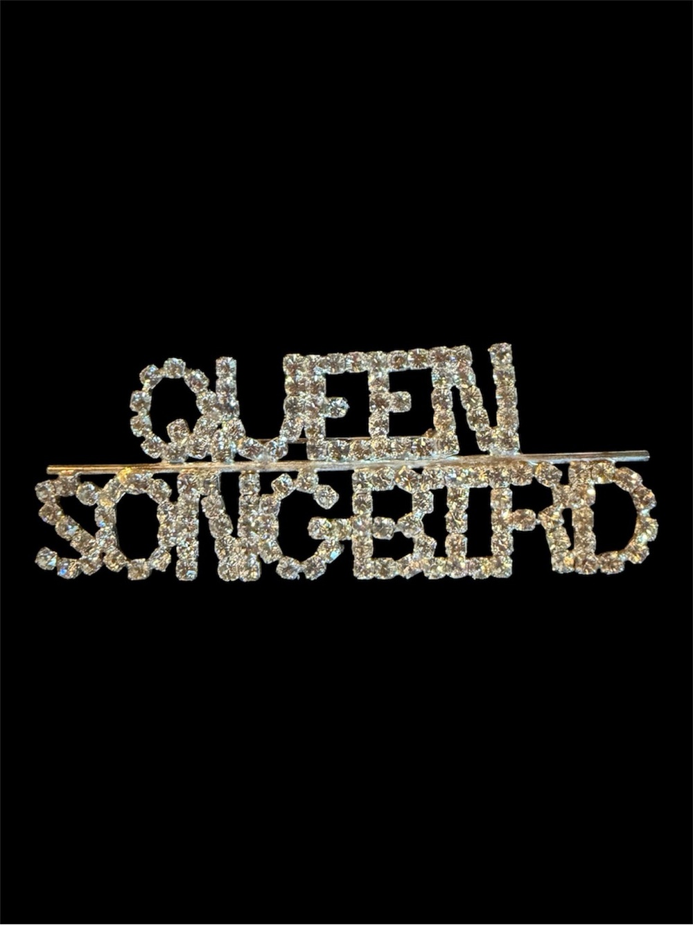 Rhinestone "QUEEN SONGBIRD " Brooch/Pin